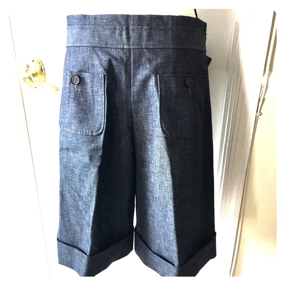 culootes flare bell wide leg jean skort skirt - Picture 3 of 7